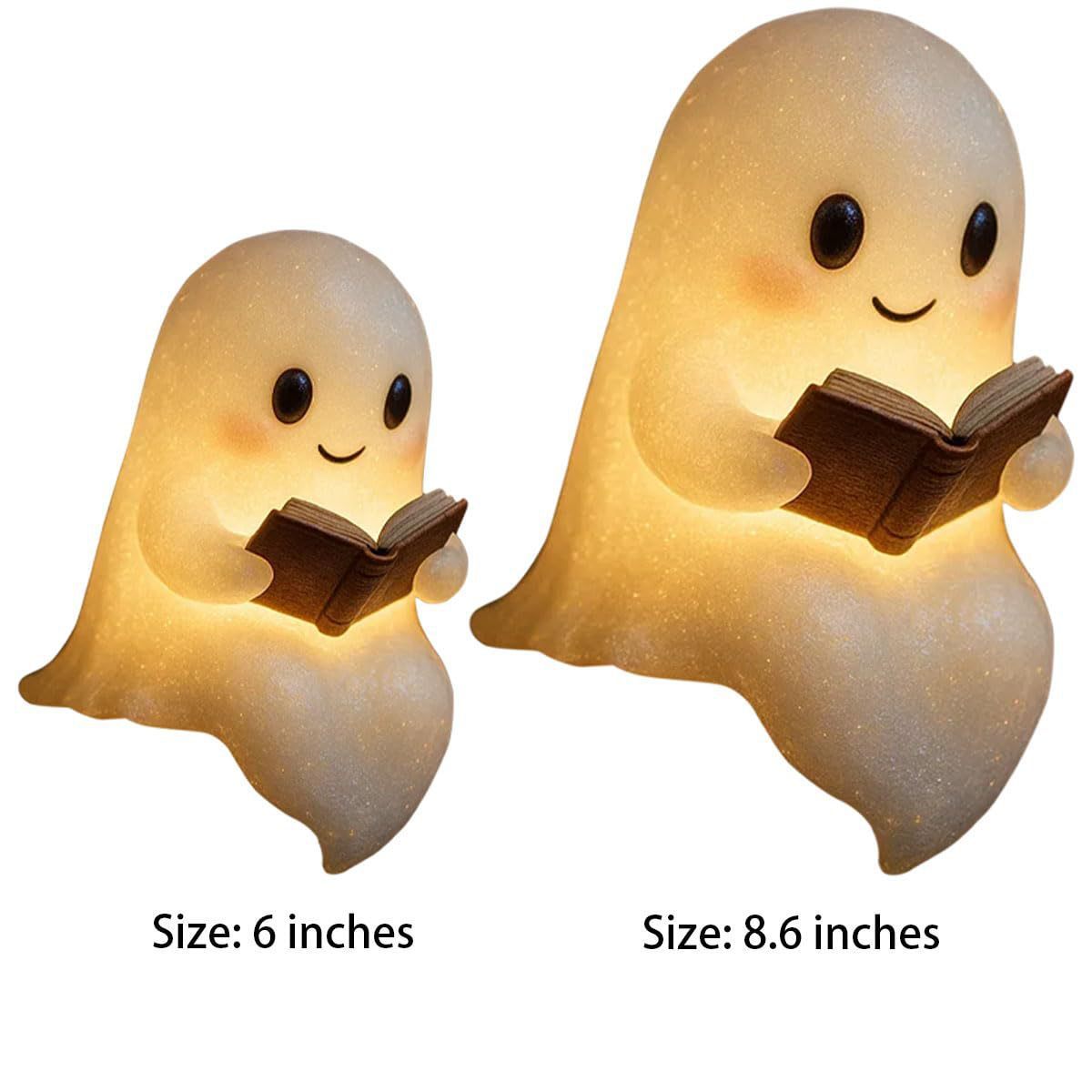 Cute LED Ghost Night Light | Children’s Bedside Lamp & Halloween Decoration (Warm Glow)