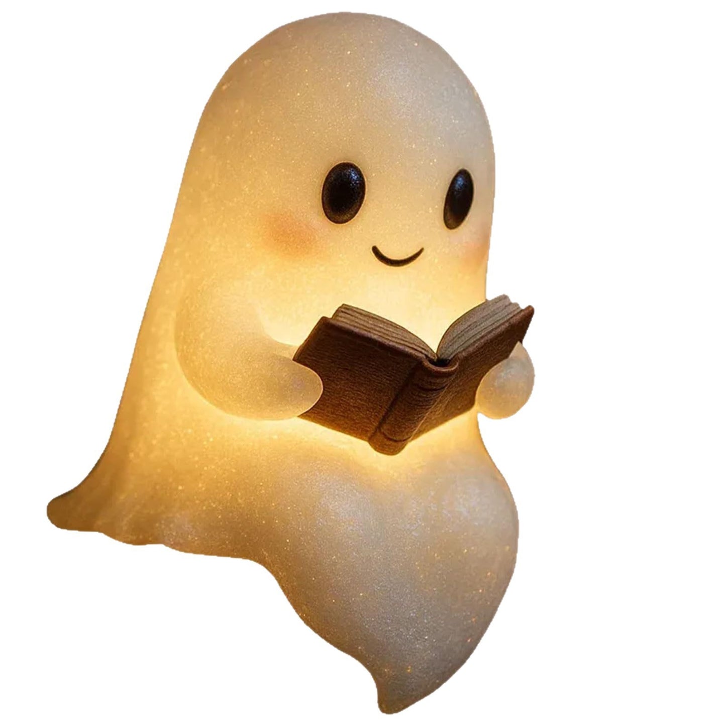 Cute LED Ghost Night Light | Children’s Bedside Lamp & Halloween Decoration (Warm Glow)