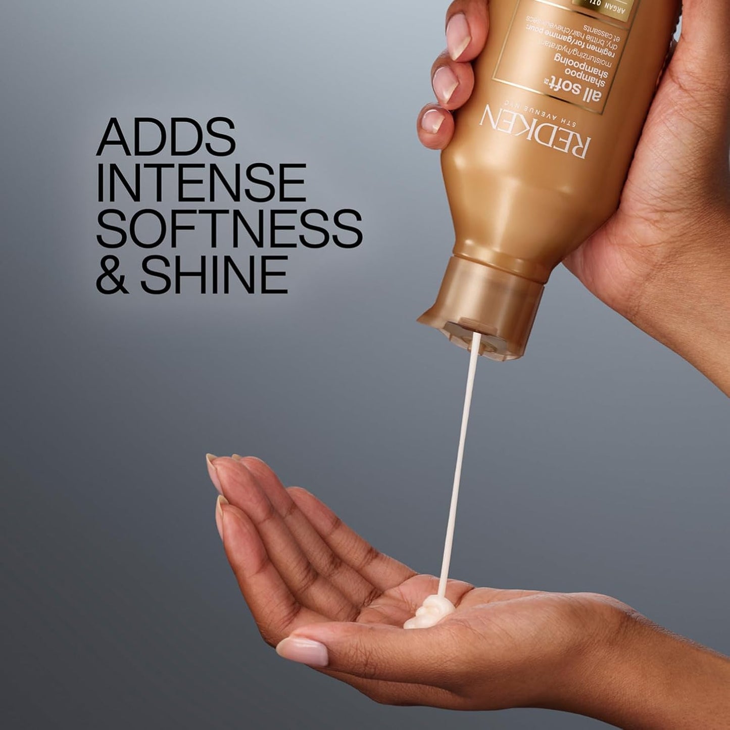 REDKEN Shampoo, for Dry Hair, Argan Oil, Intense Softness and Shine, All Soft