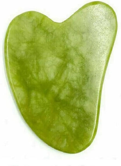 Gua Sha and Face Roller Set - Authentic Natural Jade Stone Professional Skin Care Tools for Wrinkle Treatment and Massage for Face, Neck, and Body