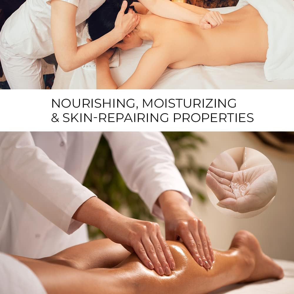 Professional Massage Oil, + Dispenser, Ayurvedic, the Massage You'Ve Been Waiting for - Ideal for Beauty Salons, Wood Therapy, Aromatherapy, Physiotherapy - Home SPA - 1000 Ml