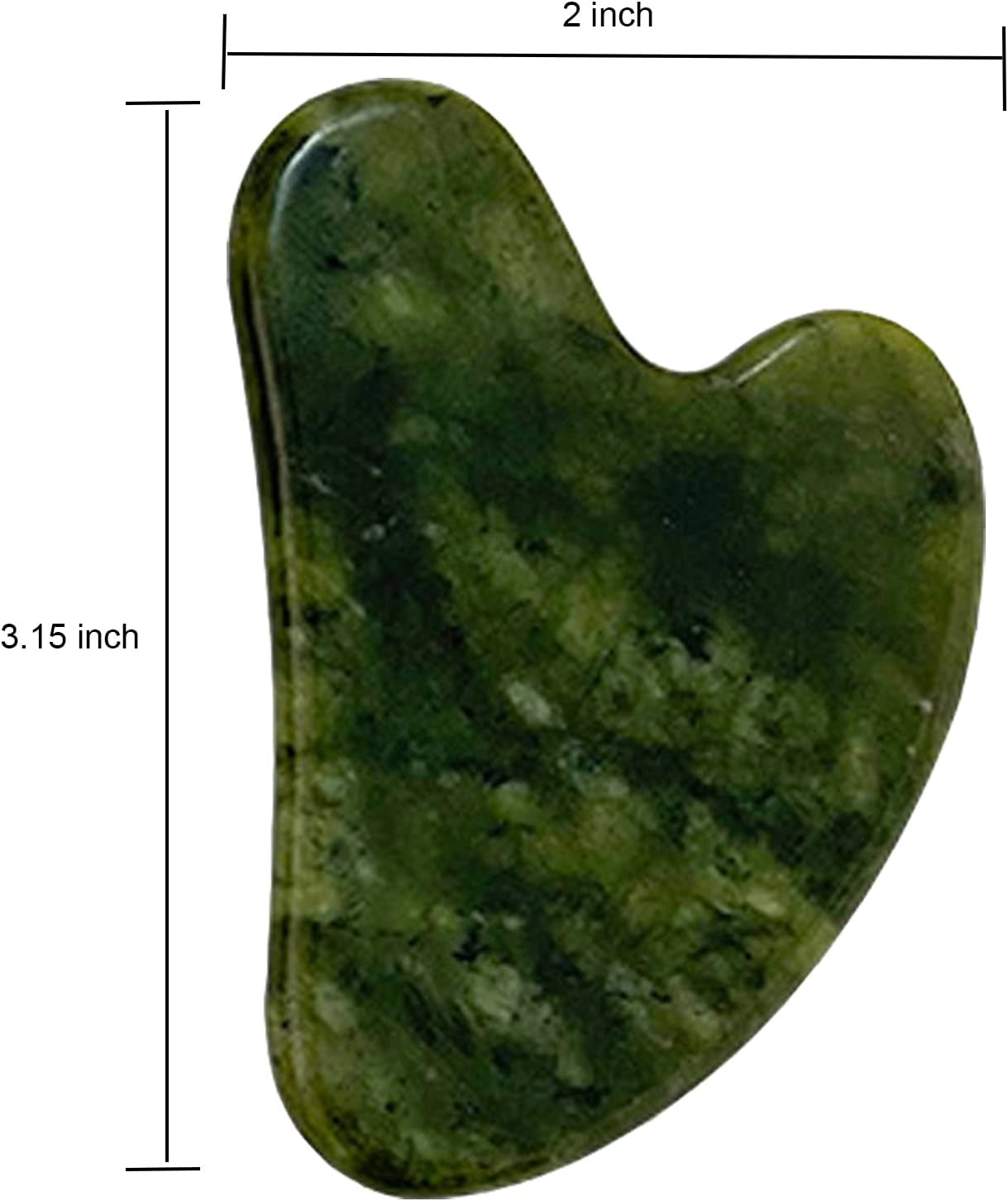 Premium Gua Sha Stone - Natural Jade Facial Tool for Enhanced Skincare