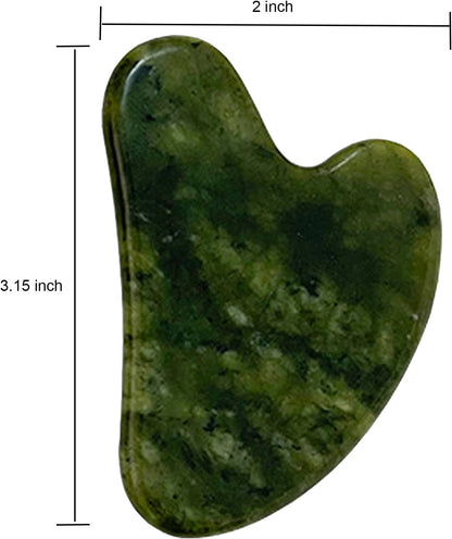 Premium Gua Sha Stone - Natural Jade Facial Tool for Enhanced Skincare