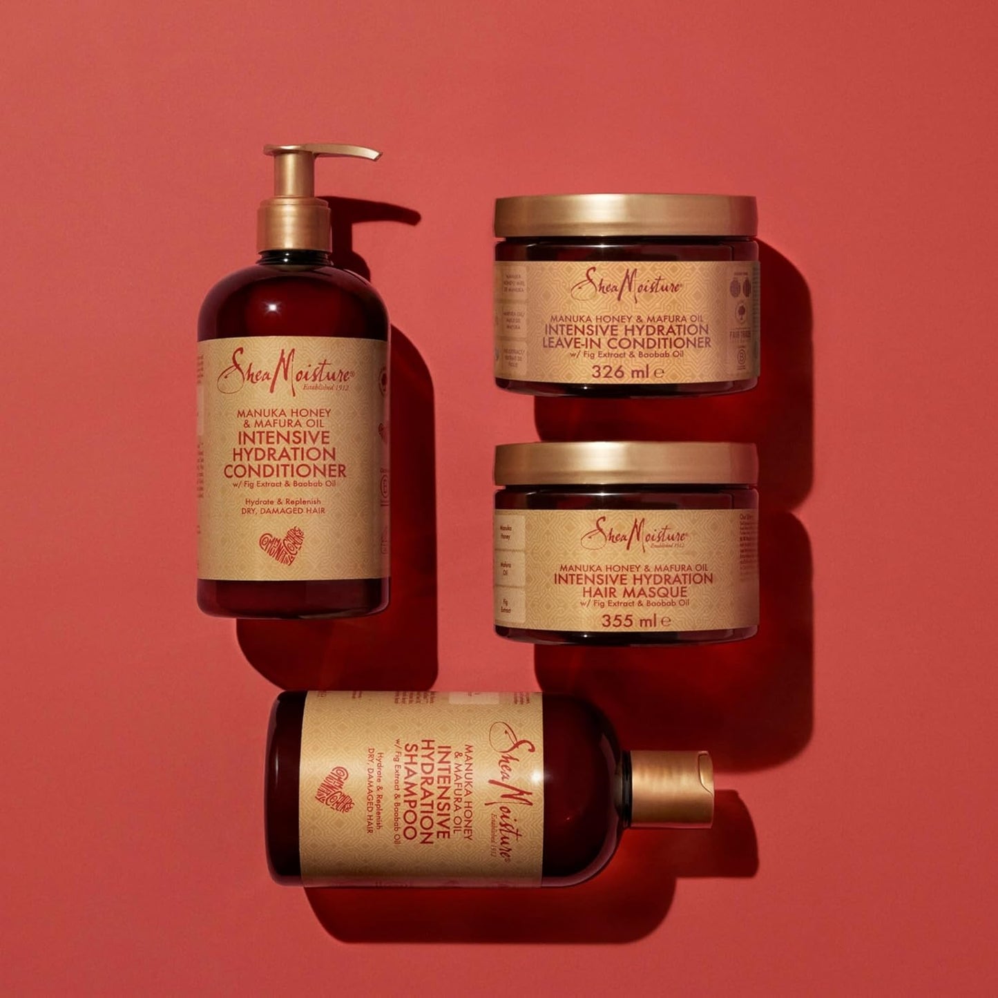 Shea Moisture Manuka Honey & Mafura Oil Hair Mask – Sulfate-Free Deep Conditioner with Shea Butter, Baobab Oil & Fig Extract, for Dry, Damaged, Coily Hair, Repairs & Tames Frizz 335 Ml
