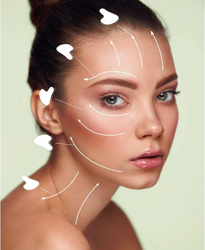 Premium Gua Sha Stone - Natural Jade Facial Tool for Enhanced Skincare