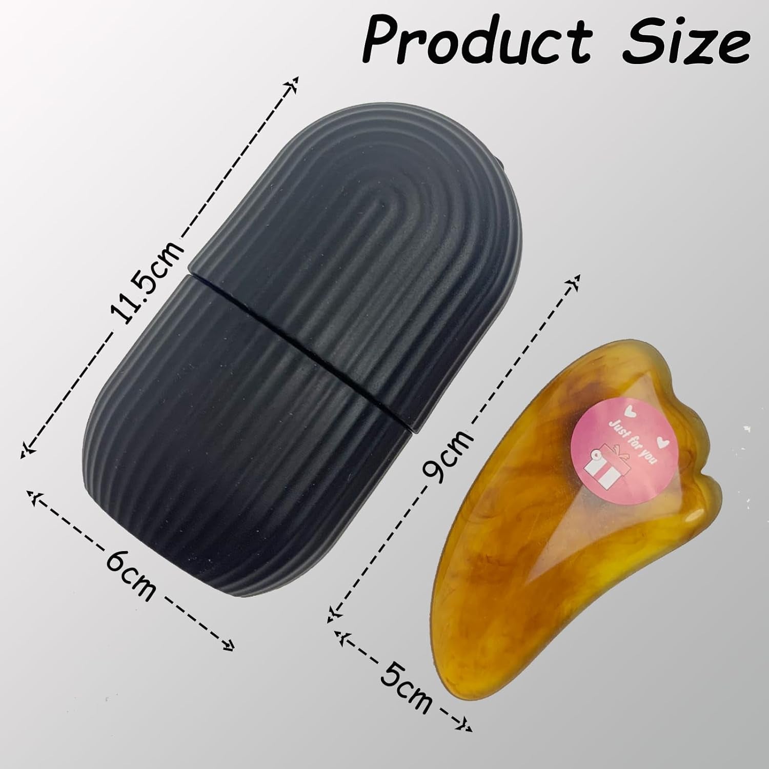 Ice Roller, Ice Roller for Face and Eyes, Reusable Silicone Ice Face Roller and Gua Sha Massage Tool Set to Relieve Puffiness, Refine Pores, Firming, Lifting, Hydration, Cooling and Pain Relief