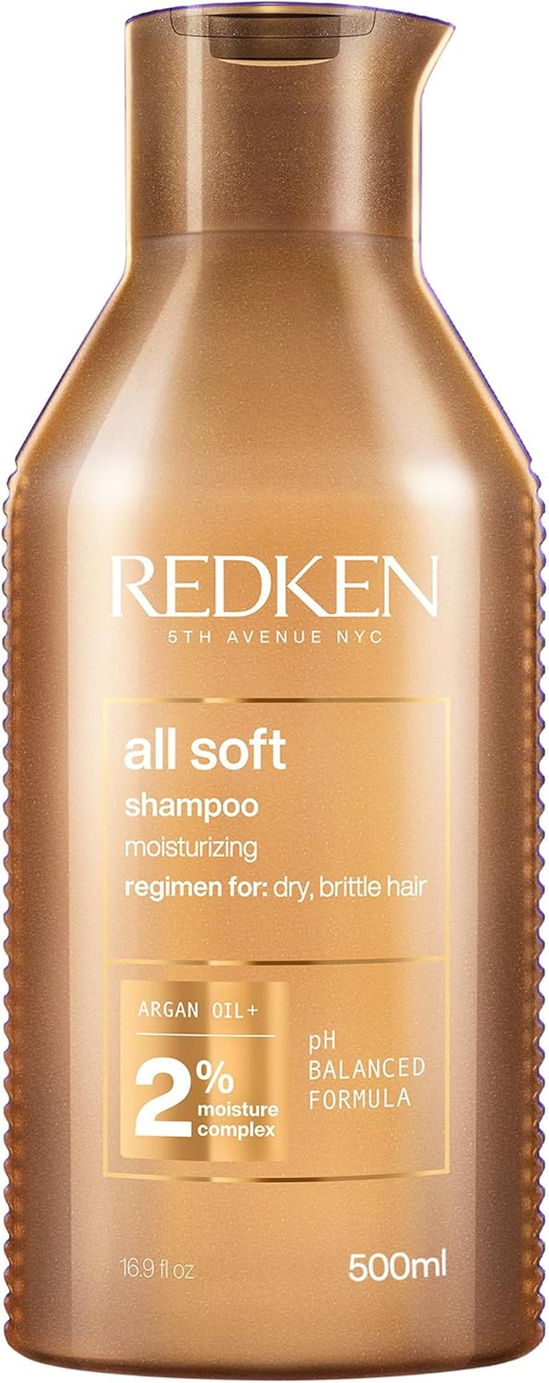 REDKEN Shampoo, for Dry Hair, Argan Oil, Intense Softness and Shine, All Soft